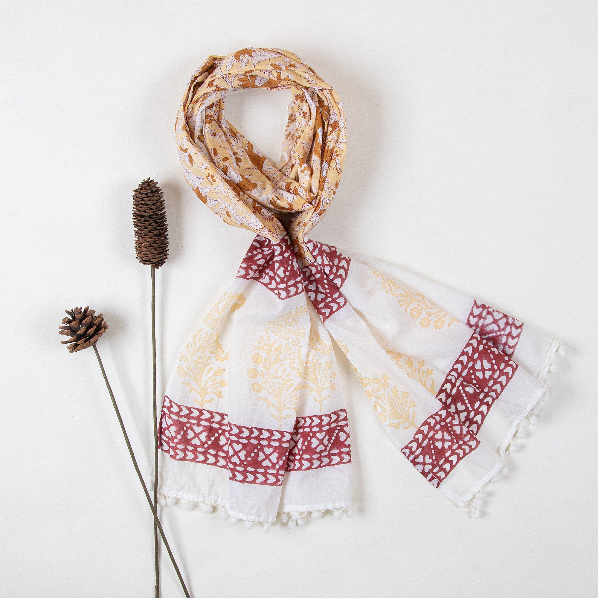 Handmade Premium Cotton Stole Dupatta For Women